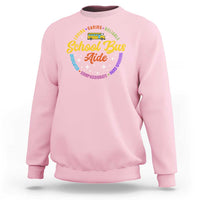 School Bus Aide Sweatshirt Back To School Matching Group Squad - Wonder Print Shop
