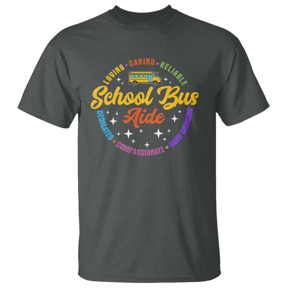 School Bus Aide T Shirt Back To School Matching Group Squad - Wonder Print Shop