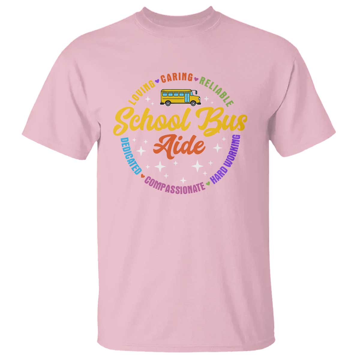 School Bus Aide T Shirt Back To School Matching Group Squad - Wonder Print Shop