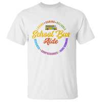 School Bus Aide T Shirt Back To School Matching Group Squad - Wonder Print Shop