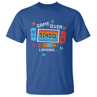 Game Over School Loading T Shirt Game Console Pencil End Summer - Wonder Print Shop