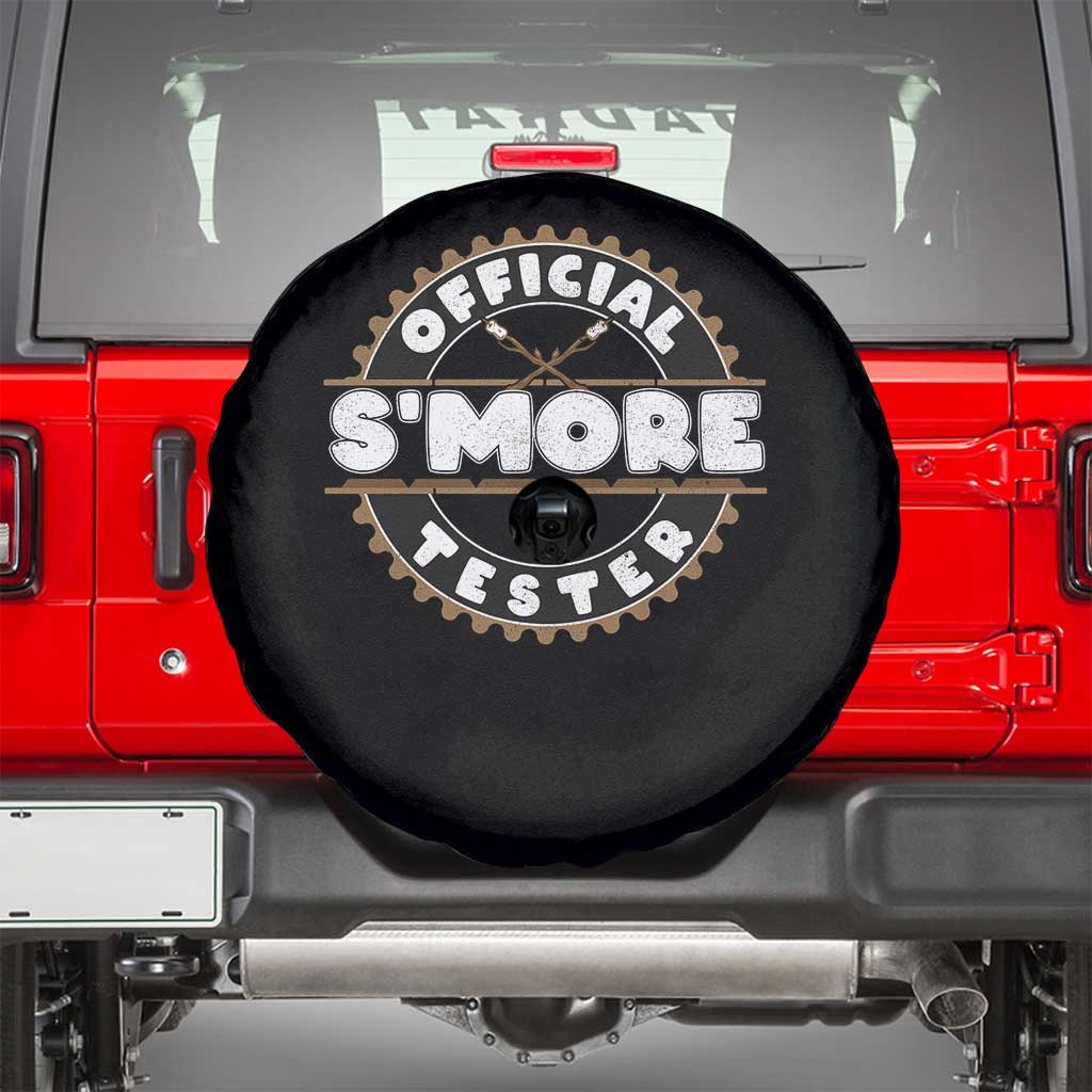 Funny Official Smores Tester Spare Tire Cover Camping Chocolate Marshmallow