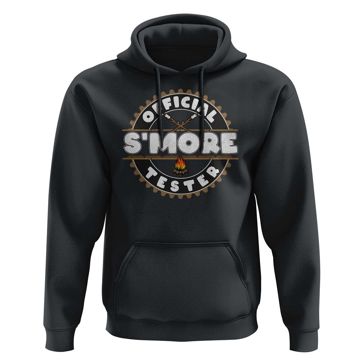 Funny Official Smores Tester Hoodie Camping Chocolate Marshmallow - Wonder Print Shop