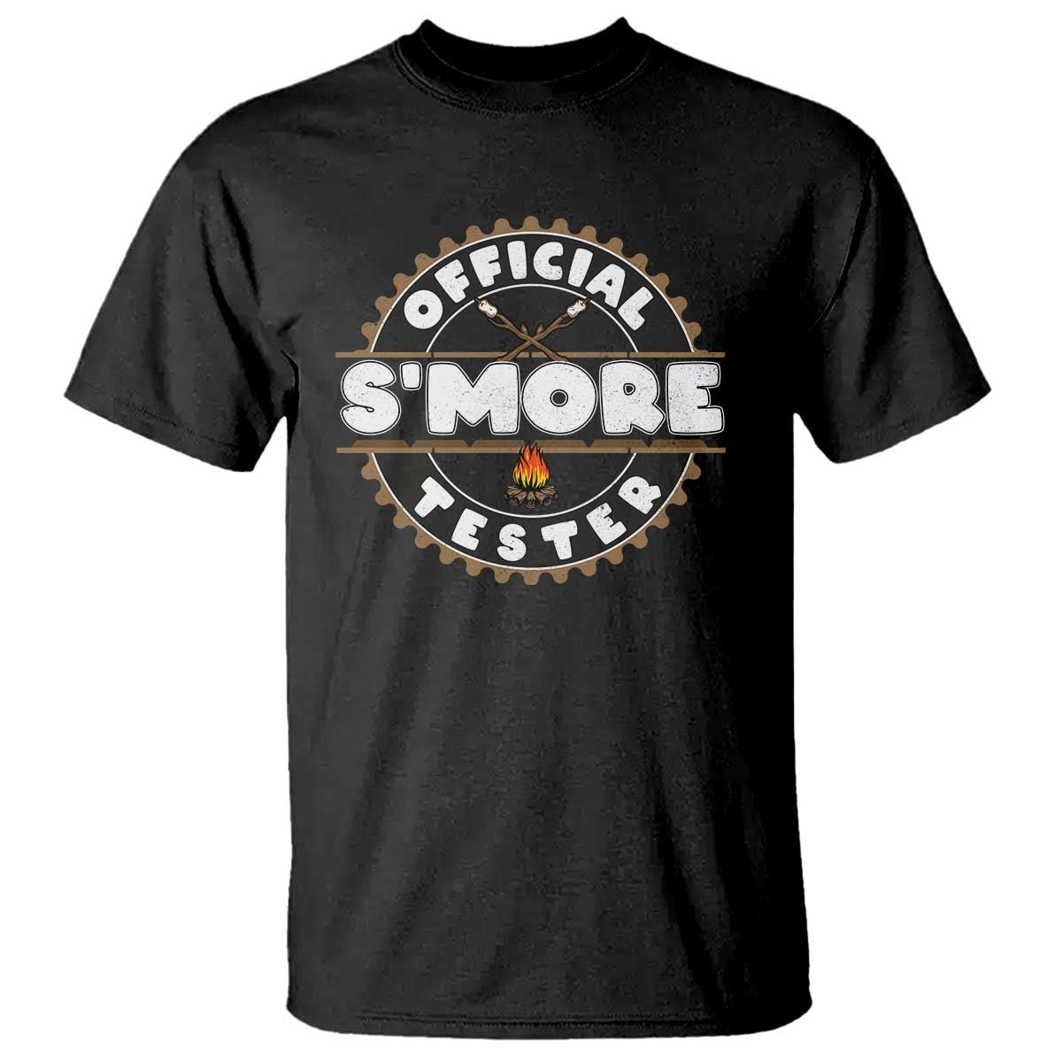 Funny Official Smores Tester T Shirt Camping Chocolate Marshmallow - Wonder Print Shop