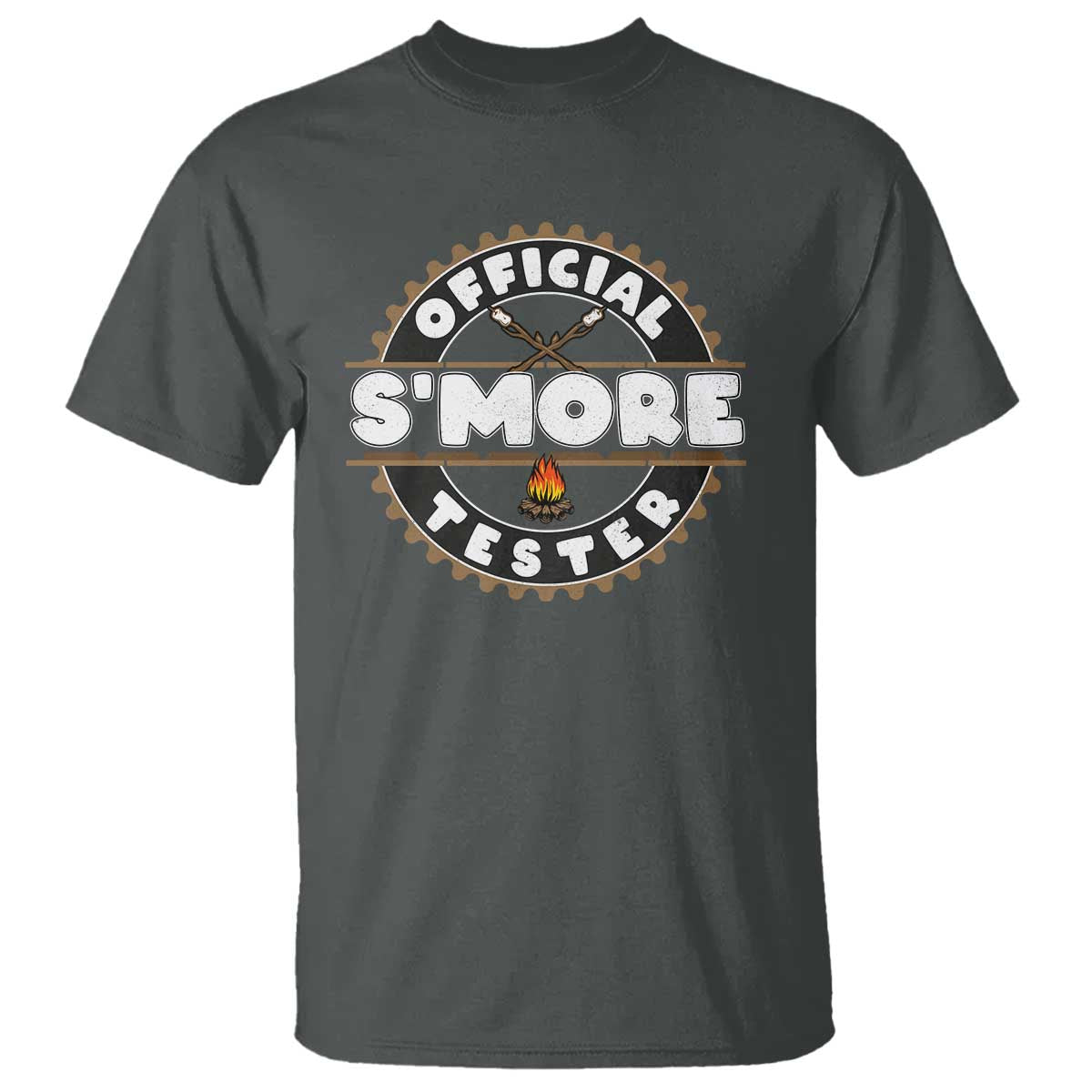Funny Official Smores Tester T Shirt Camping Chocolate Marshmallow - Wonder Print Shop