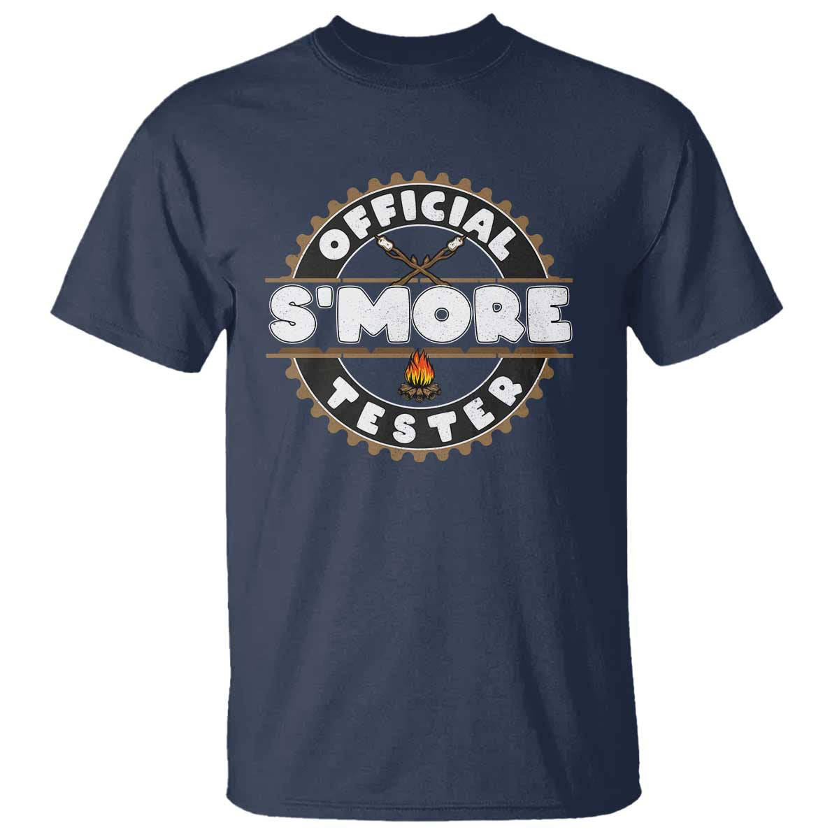 Funny Official Smores Tester T Shirt Camping Chocolate Marshmallow - Wonder Print Shop