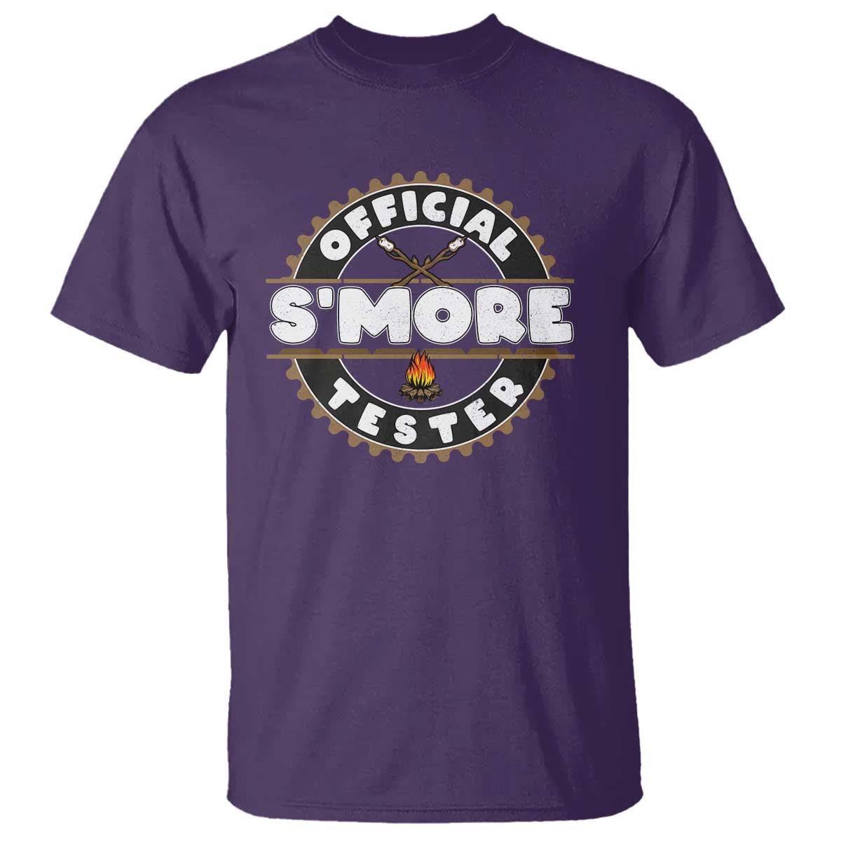 Funny Official Smores Tester T Shirt Camping Chocolate Marshmallow - Wonder Print Shop