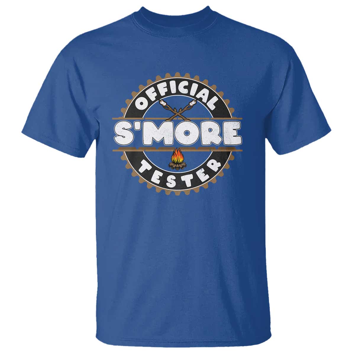 Funny Official Smores Tester T Shirt Camping Chocolate Marshmallow - Wonder Print Shop