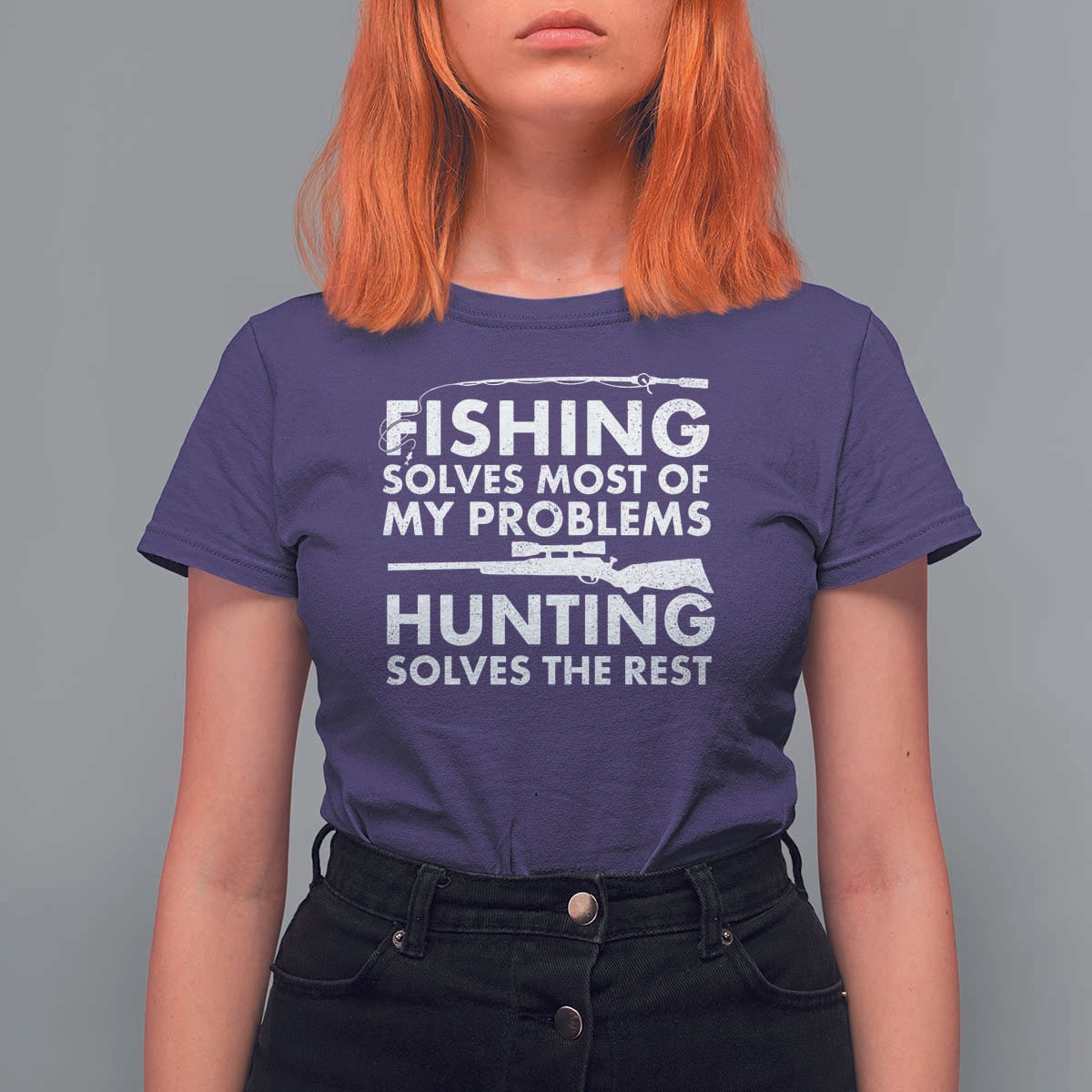 Funny Hunter T Shirt For Women Fishing And Hunting Father's Day - Wonder Print Shop