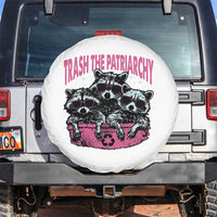 Funny Trash The Patriarchy Spare Tire Cover Feral Feminist Racoon - Wonder Print Shop