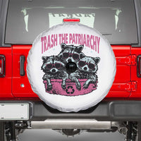 Funny Trash The Patriarchy Spare Tire Cover Feral Feminist Racoon - Wonder Print Shop