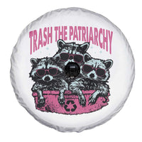Funny Trash The Patriarchy Spare Tire Cover Feral Feminist Racoon - Wonder Print Shop