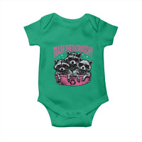 Funny Trash The Patriarchy Baby Onesie Feral Feminist Racoon - Wonder Print Shop