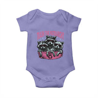 Funny Trash The Patriarchy Baby Onesie Feral Feminist Racoon - Wonder Print Shop