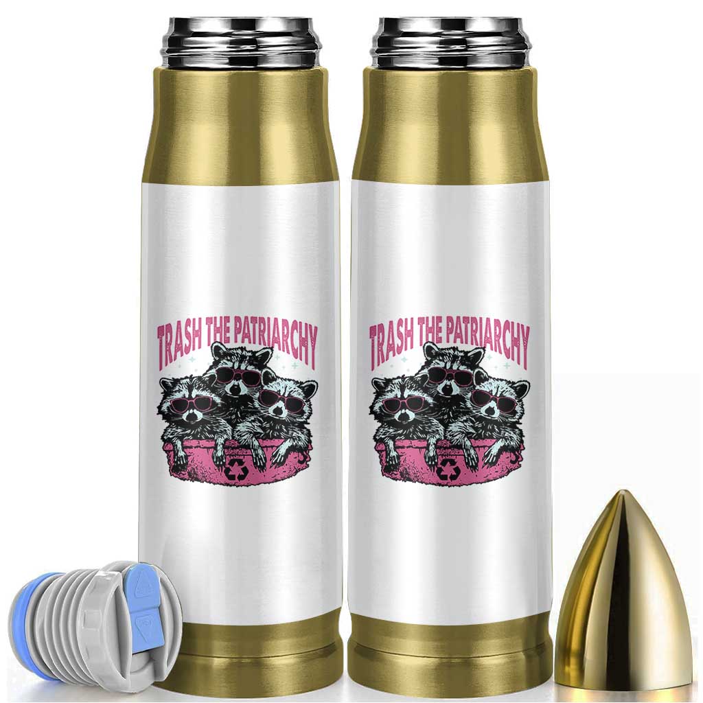 Funny Trash The Patriarchy Bullet Tumbler Feral Feminist Racoon - Wonder Print Shop
