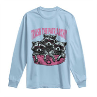 Funny Trash The Patriarchy Long Sleeve Shirt Feral Feminist Racoon - Wonder Print Shop