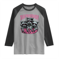 Funny Trash The Patriarchy Raglan Shirt Feral Feminist Racoon - Wonder Print Shop