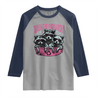 Funny Trash The Patriarchy Raglan Shirt Feral Feminist Racoon - Wonder Print Shop