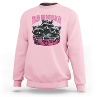 Funny Trash The Patriarchy Sweatshirt Feral Feminist Racoon - Wonder Print Shop