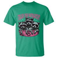 Funny Trash The Patriarchy T Shirt Feral Feminist Racoon - Wonder Print Shop