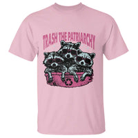 Funny Trash The Patriarchy T Shirt Feral Feminist Racoon - Wonder Print Shop