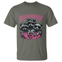Funny Trash The Patriarchy T Shirt Feral Feminist Racoon - Wonder Print Shop
