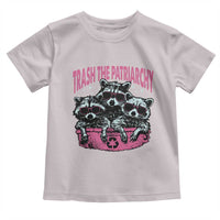 Funny Trash The Patriarchy Toddler T Shirt Feral Feminist Racoon - Wonder Print Shop