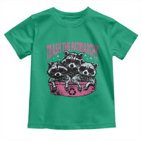 Funny Trash The Patriarchy Toddler T Shirt Feral Feminist Racoon - Wonder Print Shop