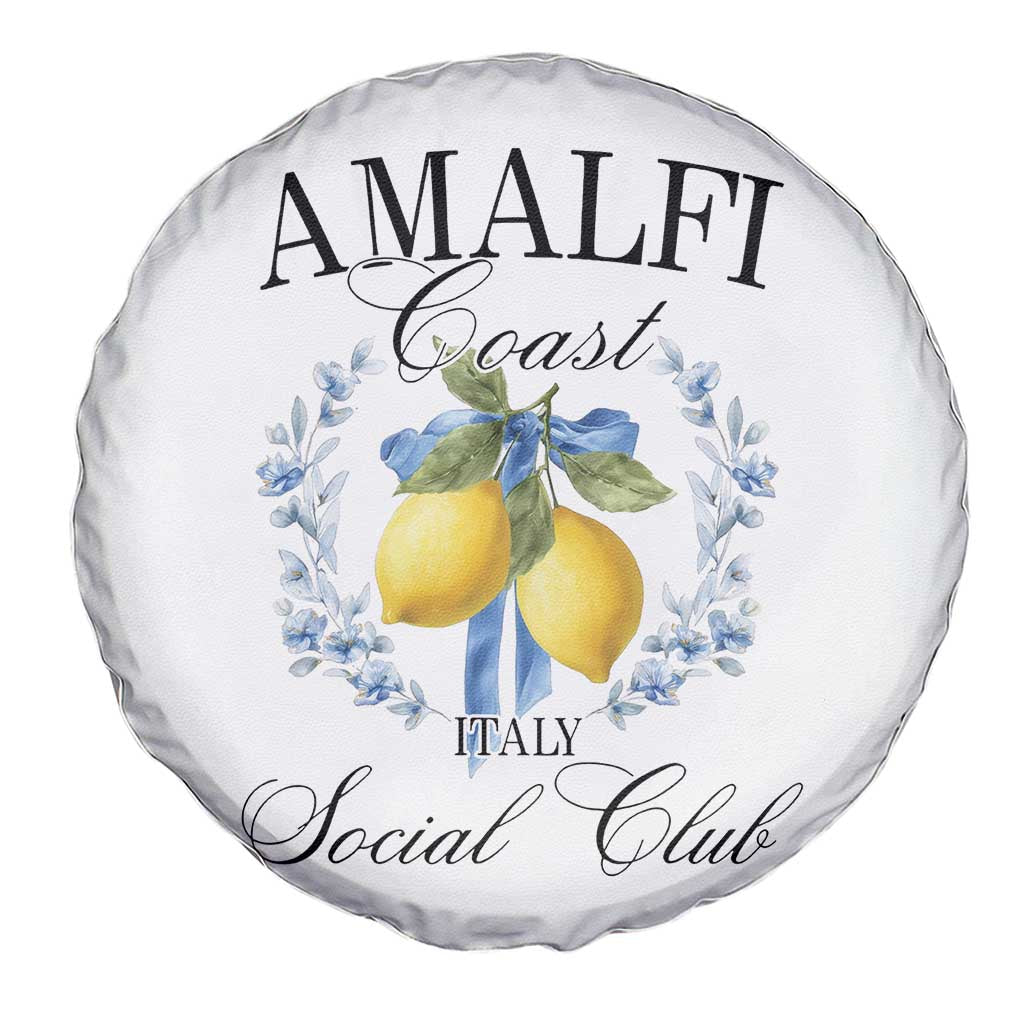 Amalfi Italy Coast Social Club Spare Tire Cover Coquette Bow Lemon Travel - Wonder Print Shop