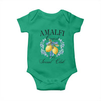 Amalfi Italy Coast Social Club Baby Onesie Coquette Bow Lemon Travel - Wonder Print Shop