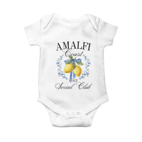 Amalfi Italy Coast Social Club Baby Onesie Coquette Bow Lemon Travel - Wonder Print Shop