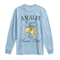 Amalfi Italy Coast Social Club Long Sleeve Shirt Coquette Bow Lemon Travel - Wonder Print Shop
