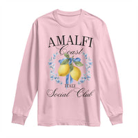 Amalfi Italy Coast Social Club Long Sleeve Shirt Coquette Bow Lemon Travel - Wonder Print Shop