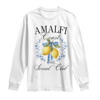 Amalfi Italy Coast Social Club Long Sleeve Shirt Coquette Bow Lemon Travel - Wonder Print Shop