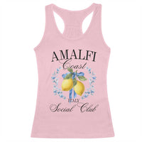 Amalfi Italy Coast Social Club Racerback Tank Top Coquette Bow Lemon Travel - Wonder Print Shop