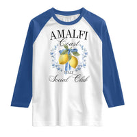 Amalfi Italy Coast Social Club Raglan Shirt Coquette Bow Lemon Travel - Wonder Print Shop