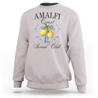 Amalfi Italy Coast Social Club Sweatshirt Coquette Bow Lemon Travel - Wonder Print Shop