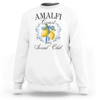 Amalfi Italy Coast Social Club Sweatshirt Coquette Bow Lemon Travel - Wonder Print Shop
