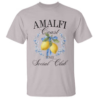 Amalfi Italy Coast Social Club T Shirt Coquette Bow Lemon Travel - Wonder Print Shop
