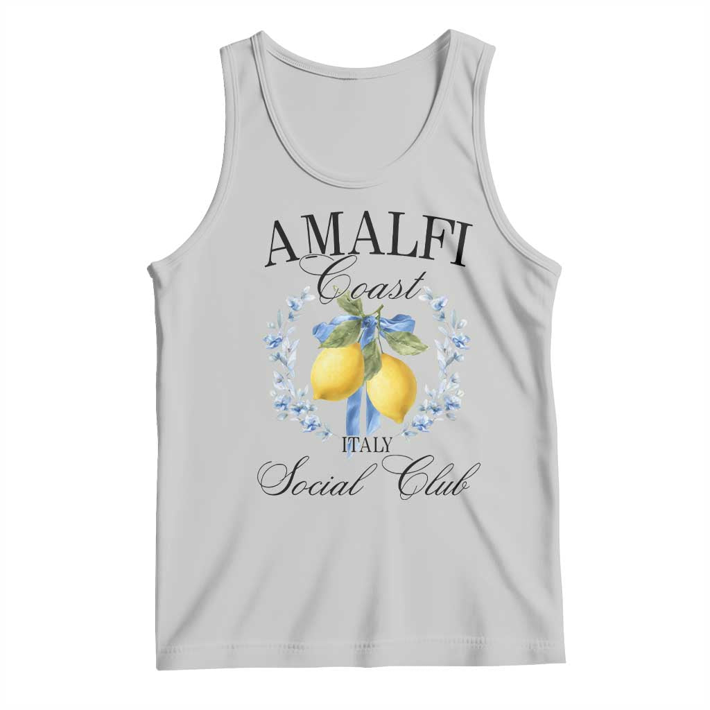 Amalfi Italy Coast Social Club Tank Top Coquette Bow Lemon Travel - Wonder Print Shop