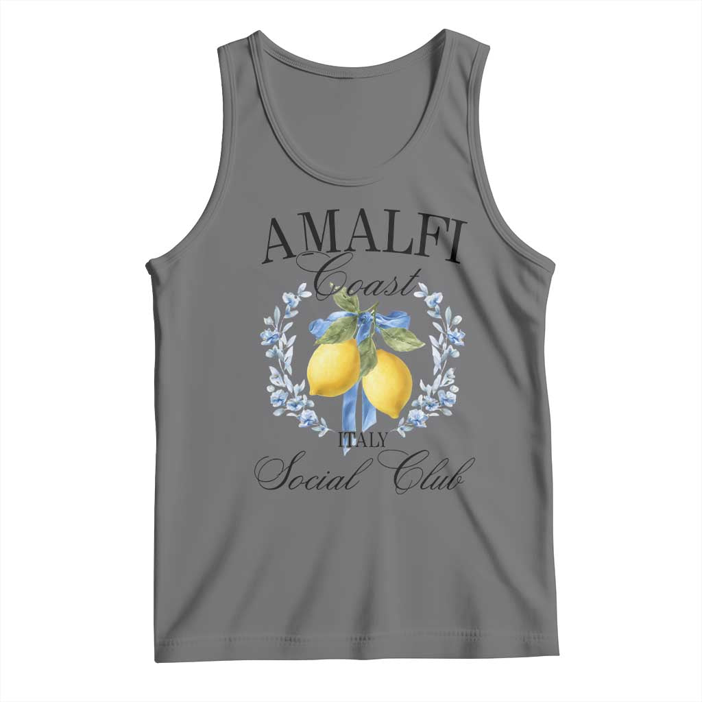 Amalfi Italy Coast Social Club Tank Top Coquette Bow Lemon Travel - Wonder Print Shop