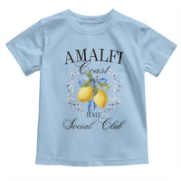 Amalfi Italy Coast Social Club Toddler T Shirt Coquette Bow Lemon Travel - Wonder Print Shop