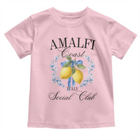 Amalfi Italy Coast Social Club Toddler T Shirt Coquette Bow Lemon Travel - Wonder Print Shop