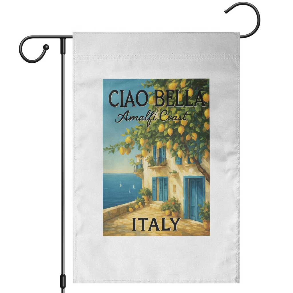Italian Summer Amalfi Coast Garden Flag Ciao Bella Italy Lemon - Wonder Print Shop