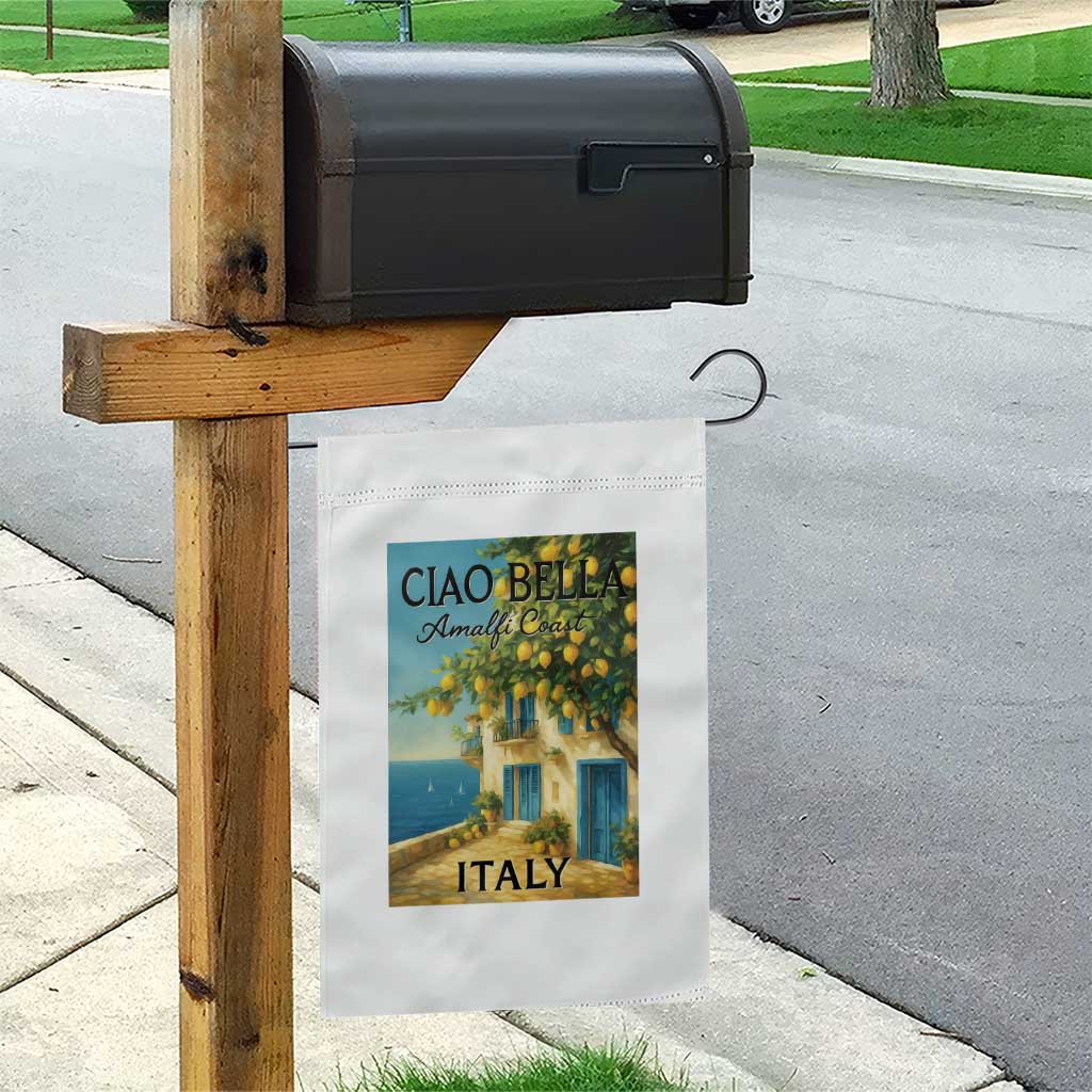 Italian Summer Amalfi Coast Garden Flag Ciao Bella Italy Lemon - Wonder Print Shop