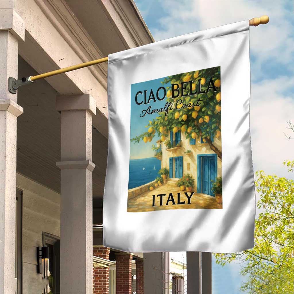 Italian Summer Amalfi Coast Garden Flag Ciao Bella Italy Lemon - Wonder Print Shop