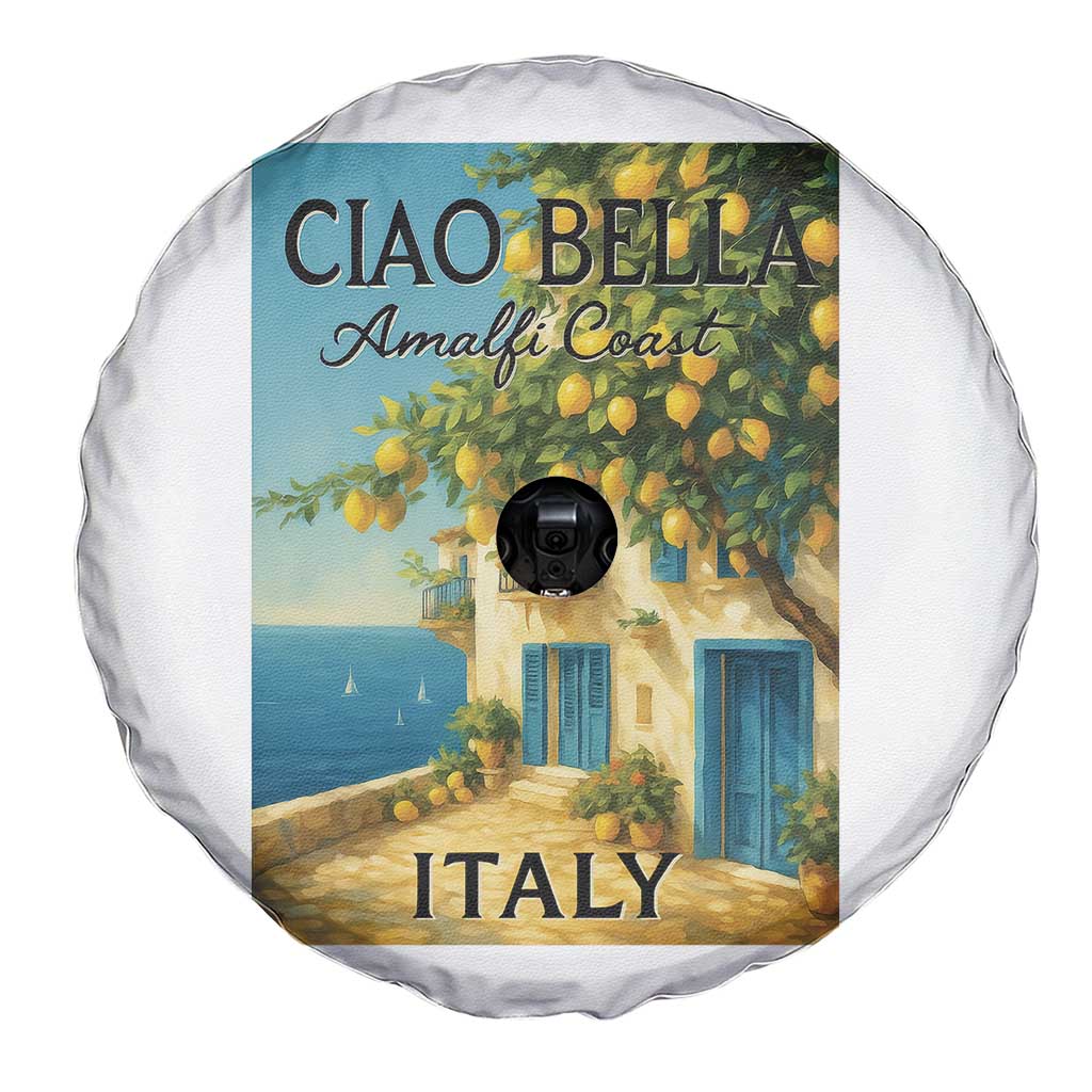 Italian Summer Amalfi Coast Spare Tire Cover Ciao Bella Italy Lemon - Wonder Print Shop