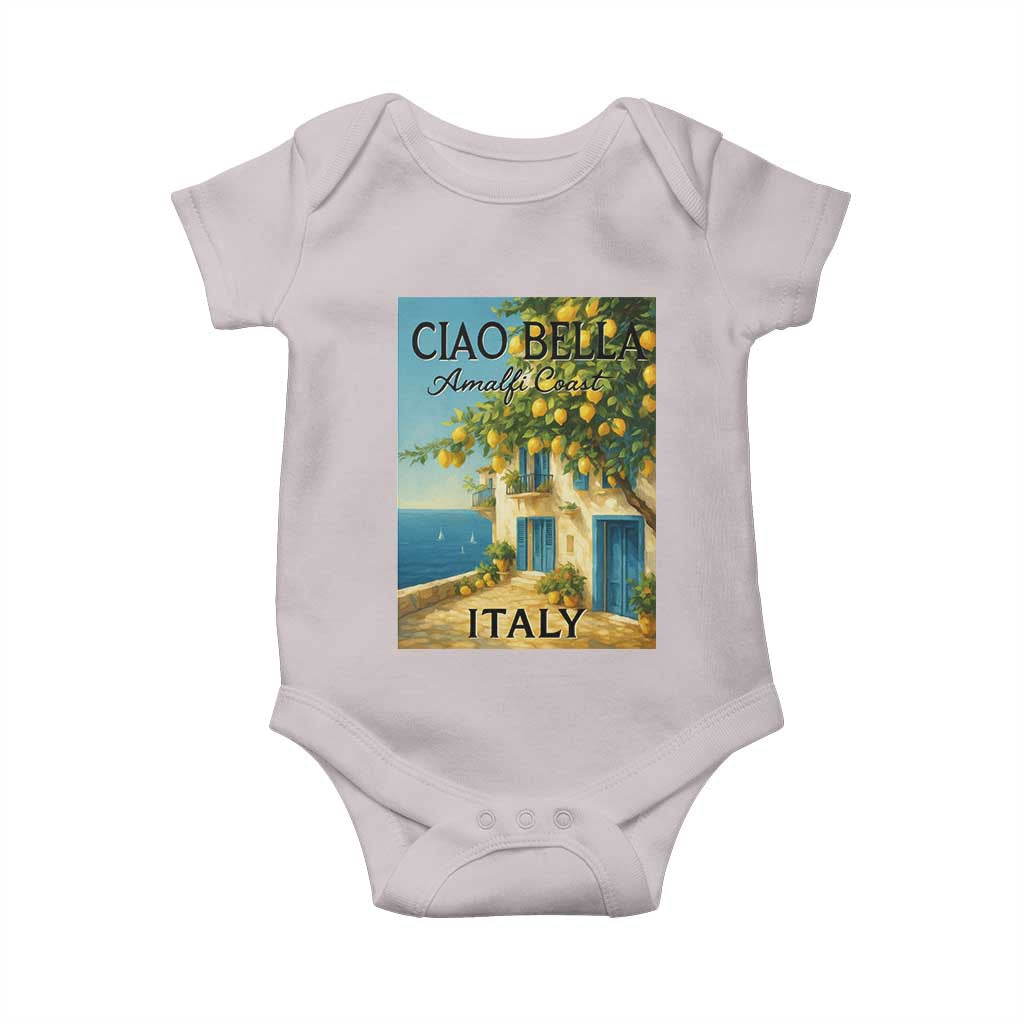 Italian Summer Amalfi Coast Baby Onesie Ciao Bella Italy Lemon - Wonder Print Shop