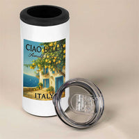 Italian Summer Amalfi Coast 4 in 1 Can Cooler Tumbler Ciao Bella Italy Lemon - Wonder Print Shop