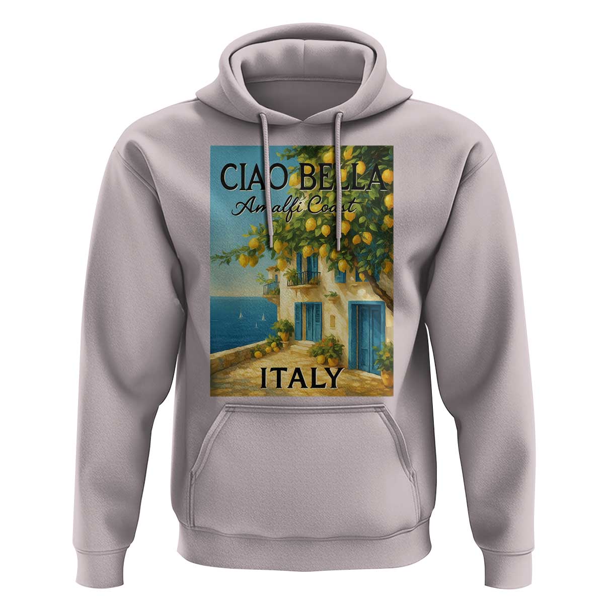 Italian Summer Amalfi Coast Hoodie Ciao Bella Italy Lemon - Wonder Print Shop